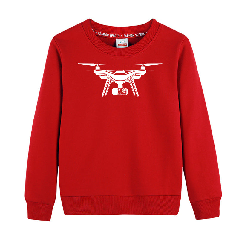 Drone Silhouette Designed "CHILDREN" Sweatshirts