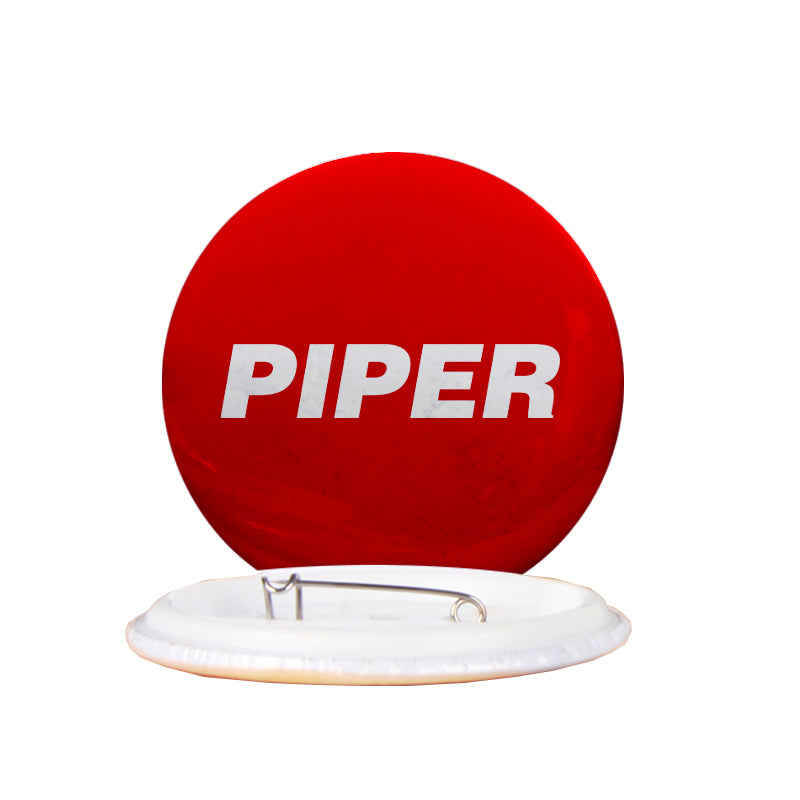 Piper & Text Designed Pins