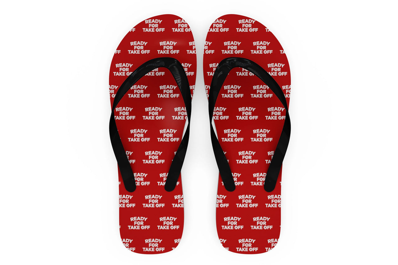 Ready For Takeoff Designed Slippers (Flip Flops)