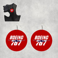 Thumbnail for Amazing Boeing 767 Designed Wooden Drop Earrings