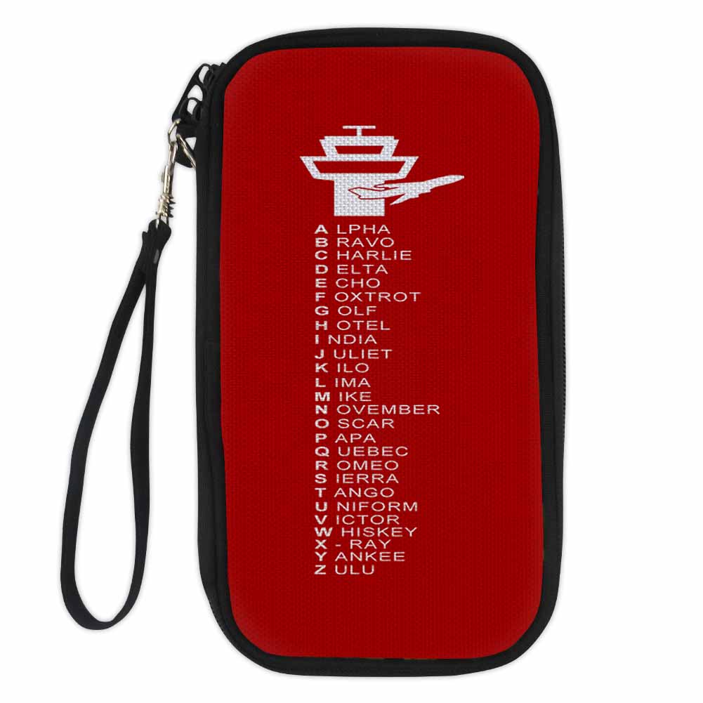 Aviation Alphabet Designed Travel Cases & Wallets