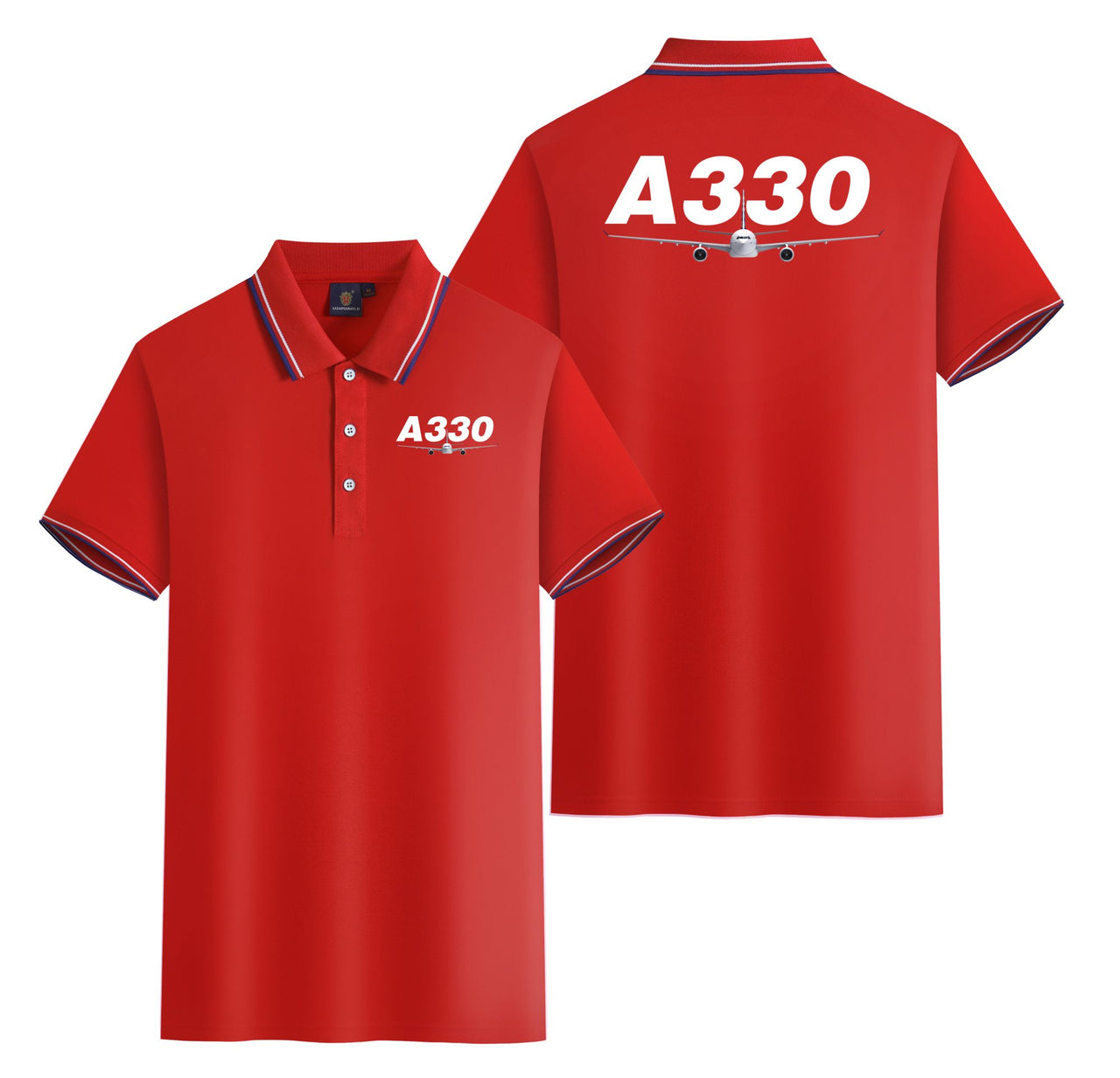Super Airbus A330 Designed Stylish Polo T-Shirts (Double-Side)