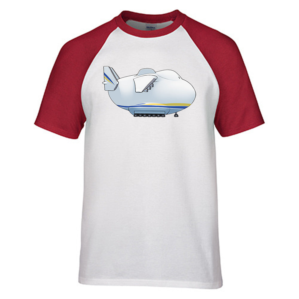 Antonov 225 Side Profile Designed Raglan T-Shirts
