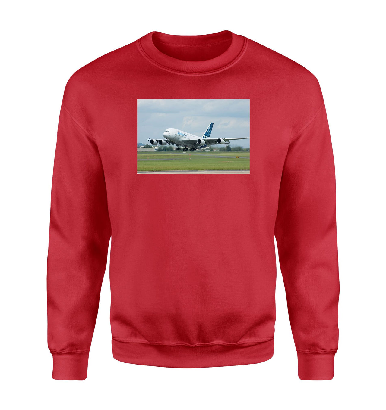 Departing Airbus A380 with Original Livery Designed Sweatshirts