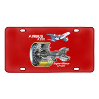 Thumbnail for Airbus A380 & GP7000 Engine Designed Metal (License) Plates