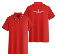 Thumbnail for Airbus A350 Silhouette Designed Stylish Polo T-Shirts (Double-Side)