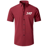 Thumbnail for Super Boeing 747 Intercontinental Designed Short Sleeve Shirts