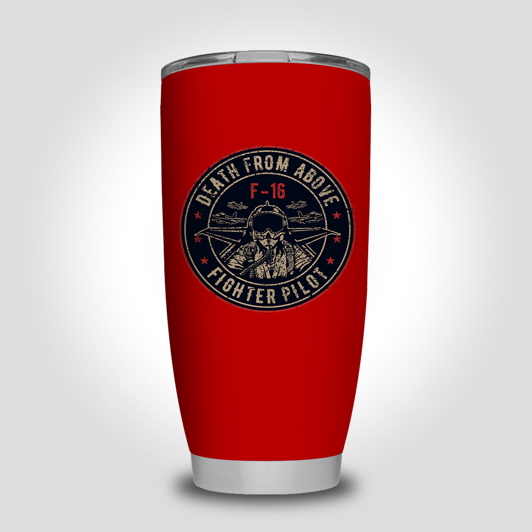Fighter Jet 16 - Death From Above Designed Tumbler Travel Mugs