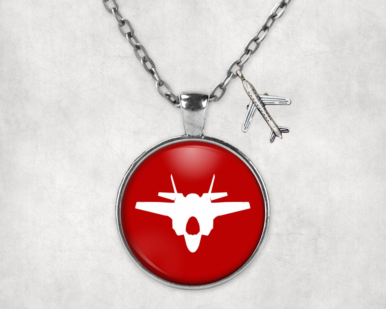 Fighter Jet 35 Silhouette Designed Necklaces