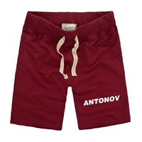 Thumbnail for Antonov & Text Designed Cotton Shorts
