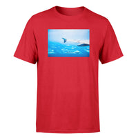 Thumbnail for Outstanding View Through Airplane Wing Designed T-Shirts