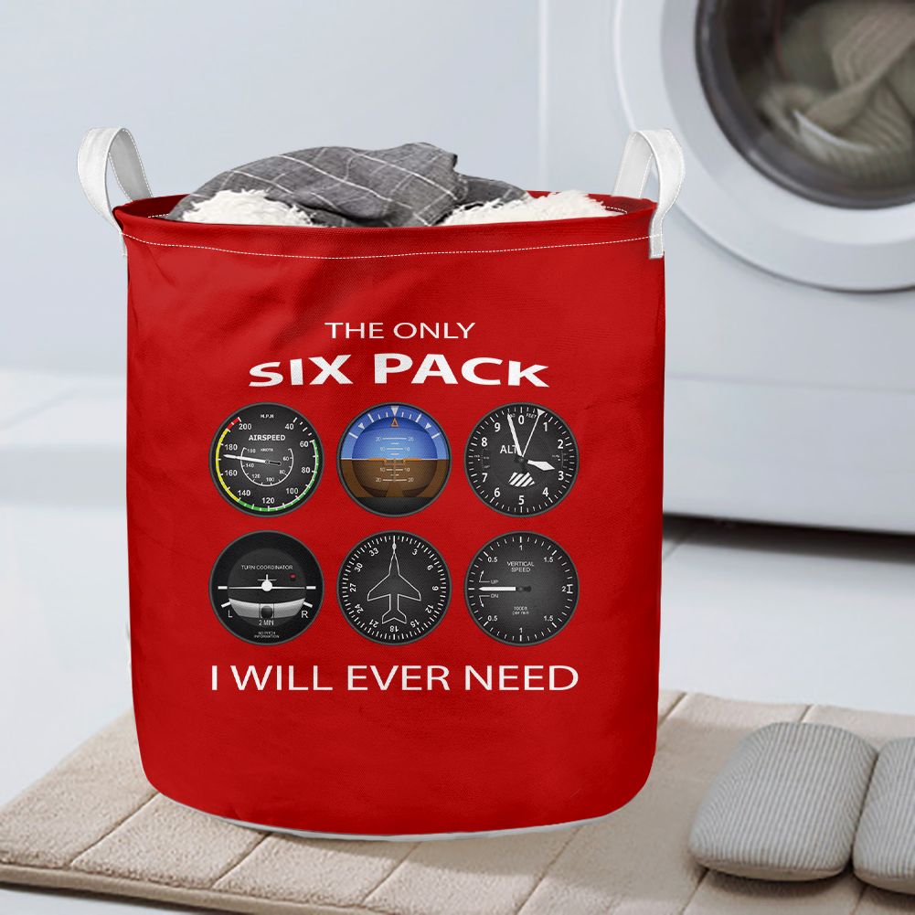 The Only Six Pack I Will Ever Need Designed Laundry Baskets