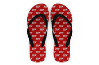 Thumbnail for Boeing 717 & Text Designed Slippers (Flip Flops)