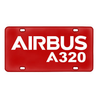 Thumbnail for Airbus A320 & Text Designed Metal (License) Plates