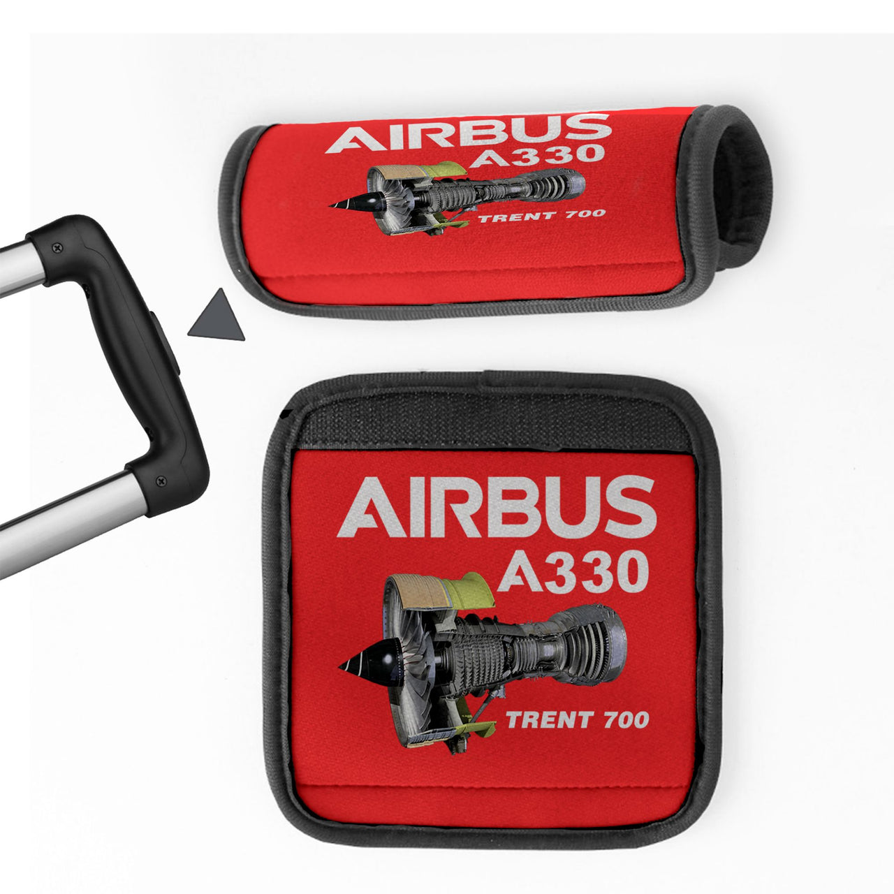 Airbus A330 & Trent 700 Engine Designed Neoprene Luggage Handle Covers
