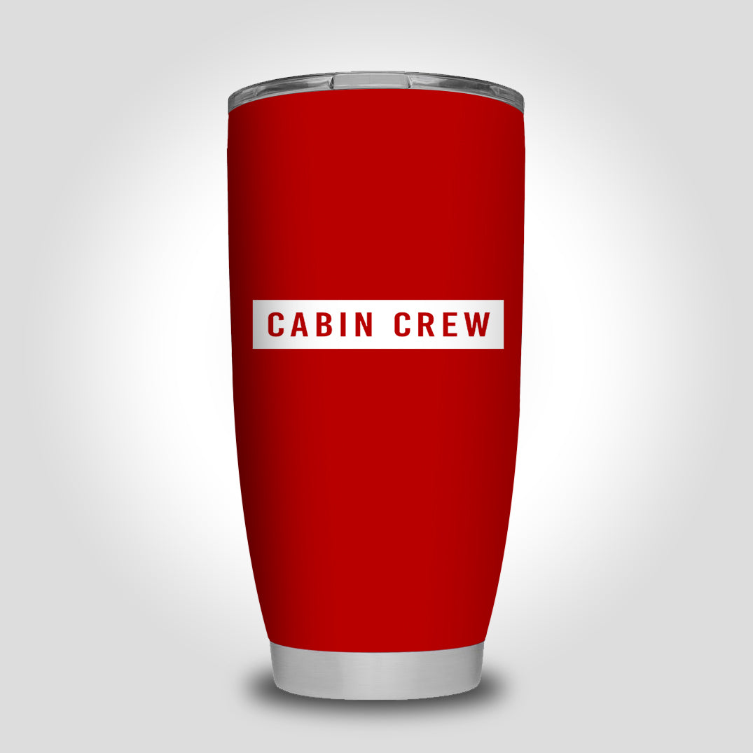 Cabin Crew Text Designed Tumbler Travel Mugs
