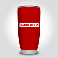 Thumbnail for Cabin Crew Text Designed Tumbler Travel Mugs