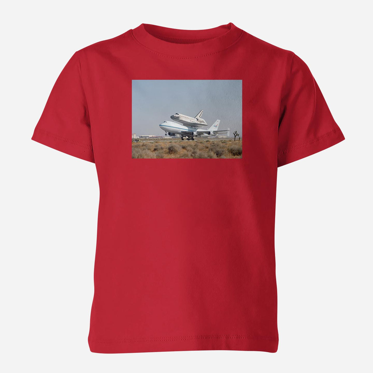 Boeing 747 Carrying Nasa's Space Shuttle Designed Children T-Shirts