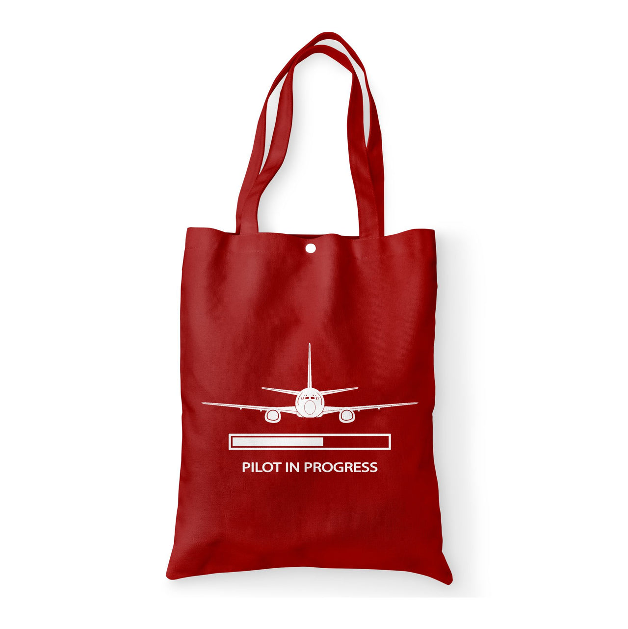 Pilot In Progress Designed Tote Bags