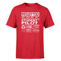 Thumbnail for Student Pilot Label Designed T-Shirts