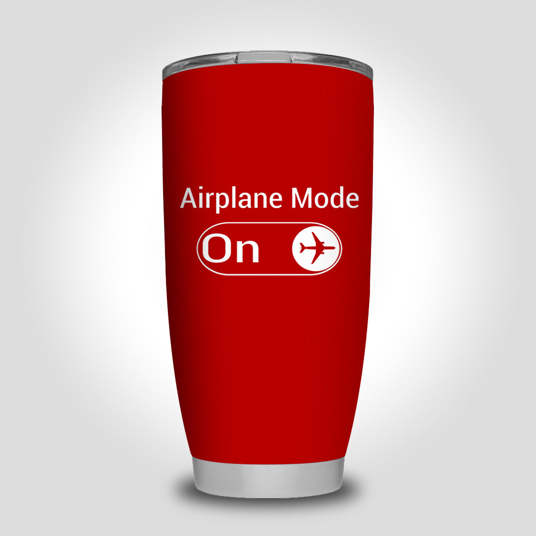 Airplane Mode On Designed Tumbler Travel Mugs