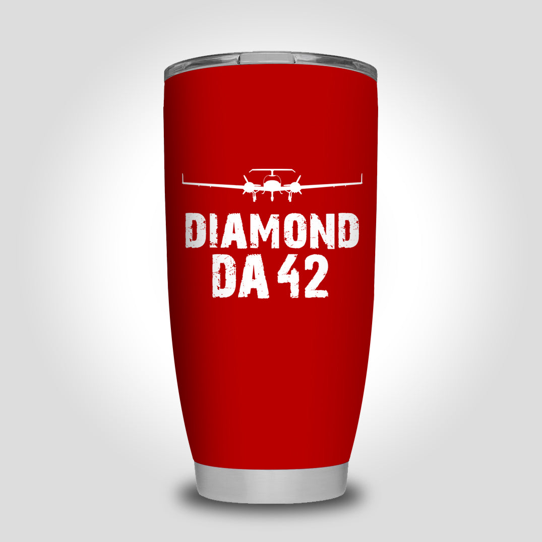 Diamond DA42 & Plane Designed Tumbler Travel Mugs