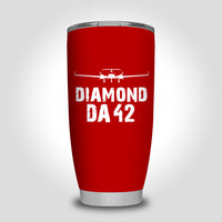 Thumbnail for Diamond DA42 & Plane Designed Tumbler Travel Mugs