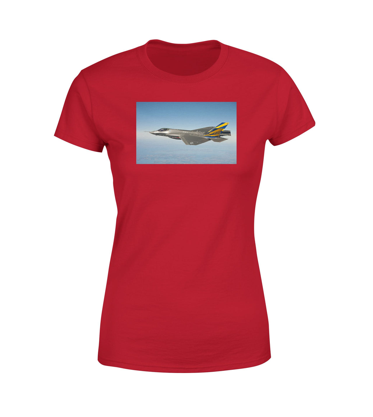 Cruising Fighter Jet 35 Designed Women T-Shirts