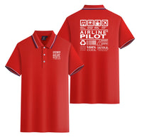 Thumbnail for Airline Pilot Label Designed Stylish Polo T-Shirts (Double-Side)