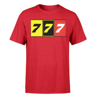Thumbnail for Flat Colourful 777 Designed T-Shirts