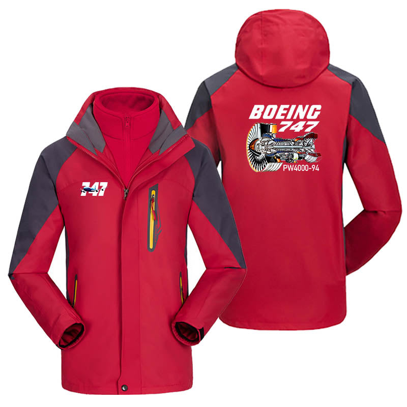 Boeing 747 & PW4000-94 Engine Designed Thick Skiing Jackets