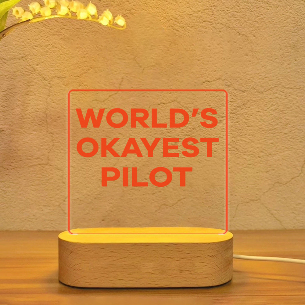 World's Okayest Pilot Designed Night Lamp
