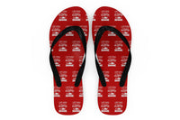 Thumbnail for I Don't Always Stop and Look at Helicopters Designed Slippers (Flip Flops)