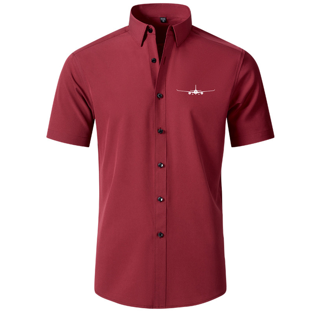 Airbus A350 Silhouette Designed Short Sleeve Shirts