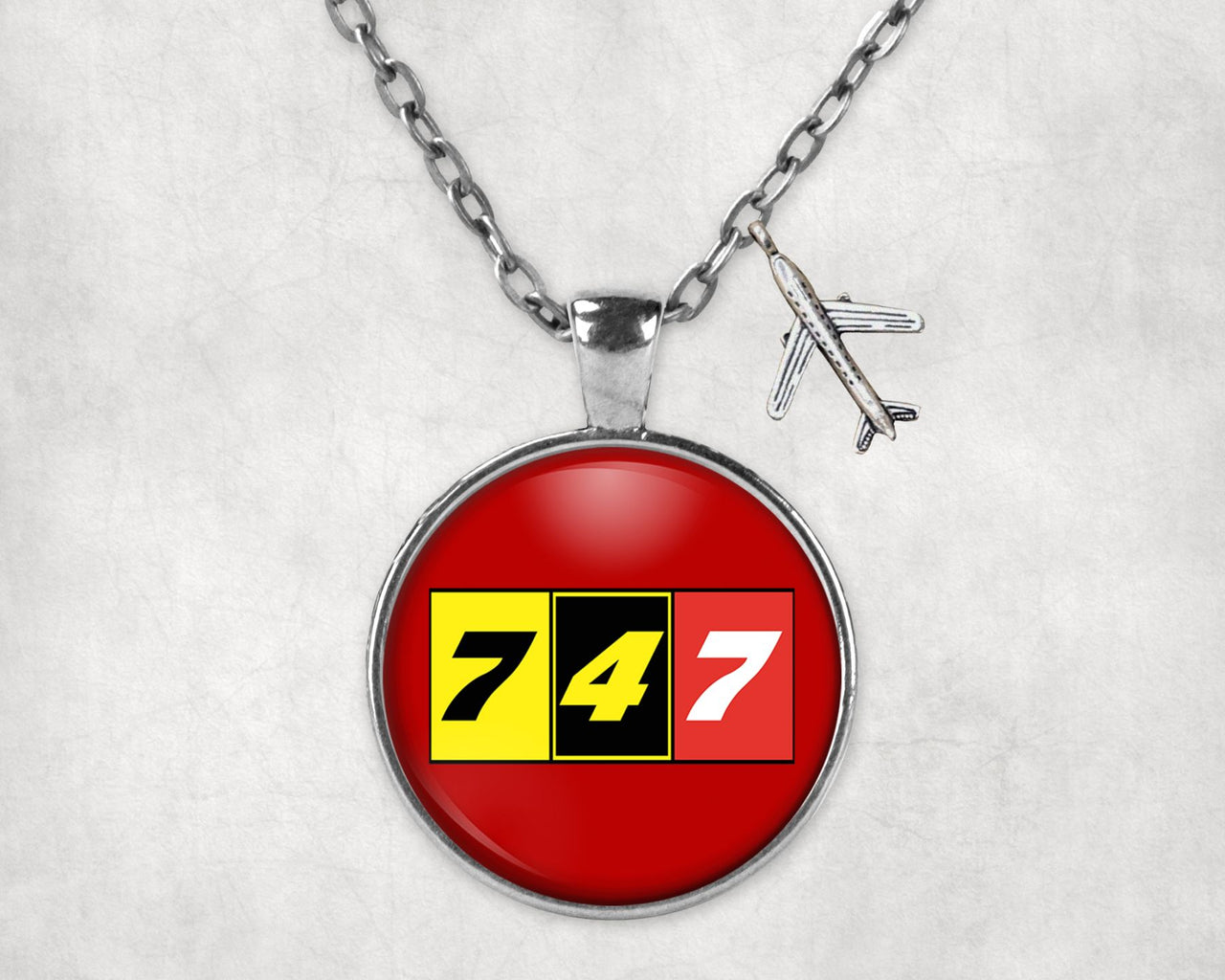 Flat Colourful 747 Designed Necklaces