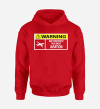 Thumbnail for Warning May Constantly Talk About Aviation Designed Hoodies