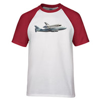Thumbnail for Space shuttle on 747 Designed Raglan T-Shirts