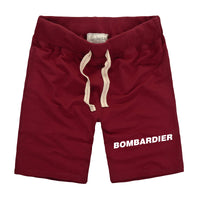 Thumbnail for Bombardier & Text Designed Cotton Shorts