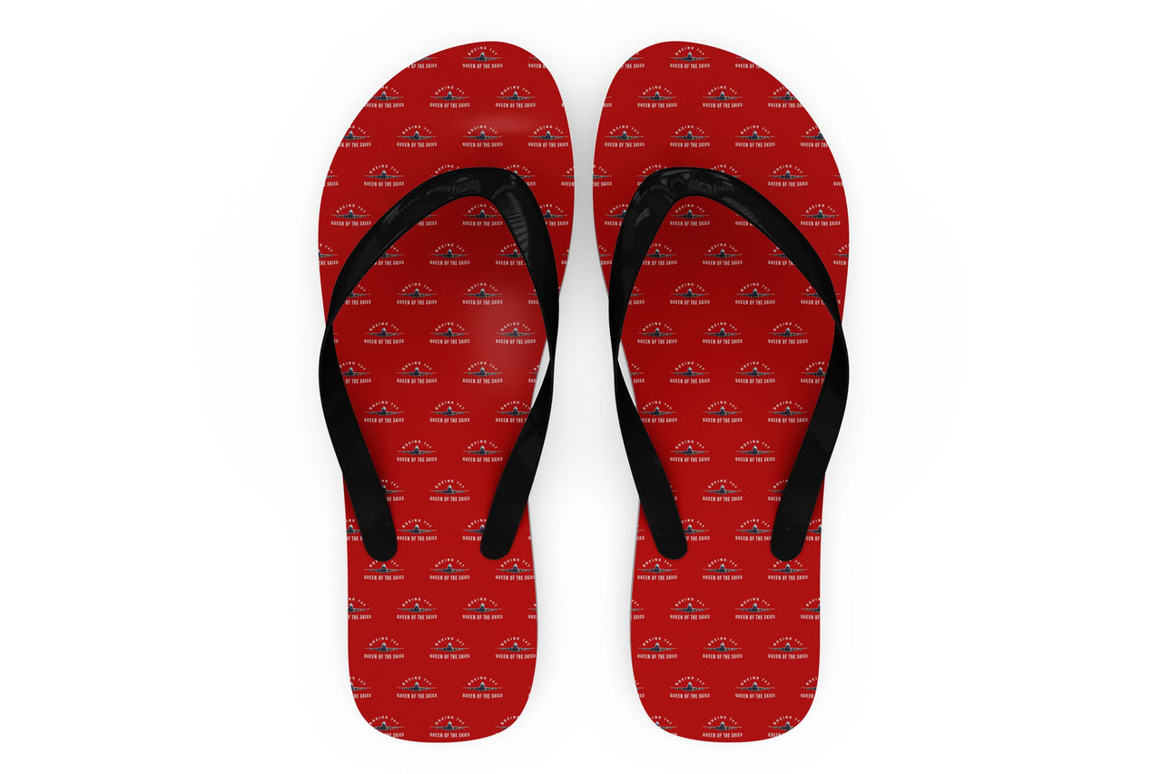 Boeing 747 Queen of the Skies Designed Slippers (Flip Flops)