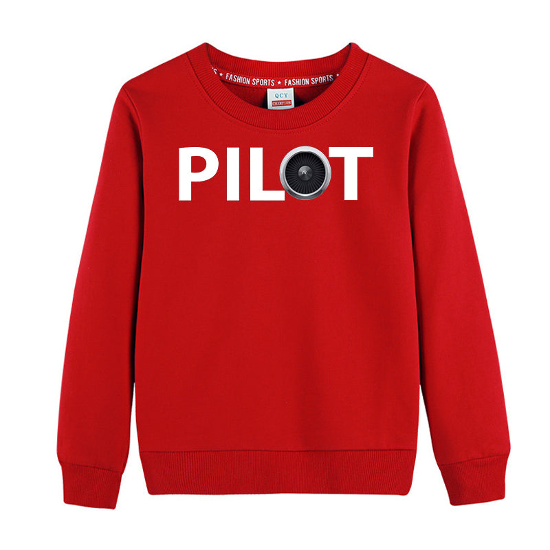 Pilot & Jet Engine Designed "CHILDREN" Sweatshirts