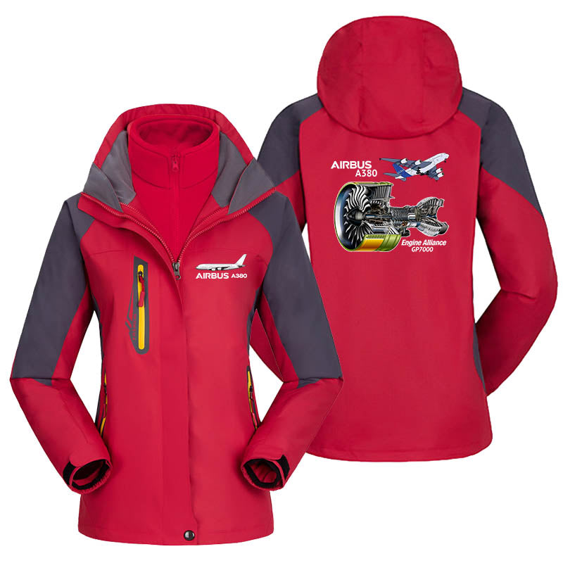 Airbus A380 & GP7000 Engine Designed Thick "WOMEN" Skiing Jackets