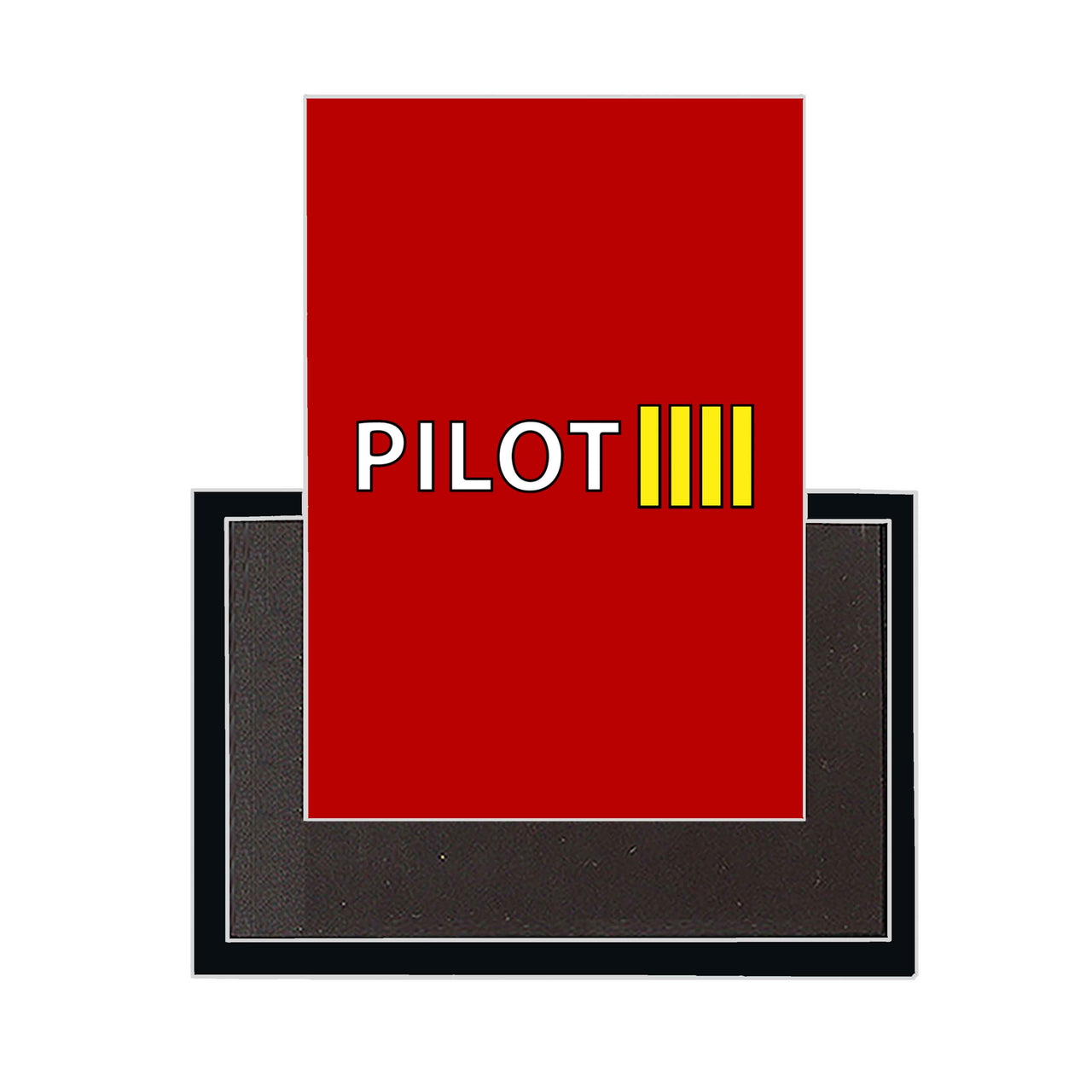 Pilot & Stripes (4 Lines) Designed Magnets