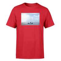 Thumbnail for Boeing 737 & City View Behind Designed T-Shirts