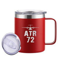 Thumbnail for ATR-72 & Plane Designed Stainless Steel Laser Engraved Mugs
