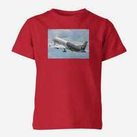 Thumbnail for Departing Airbus A350 (Original Livery) Designed Children T-Shirts