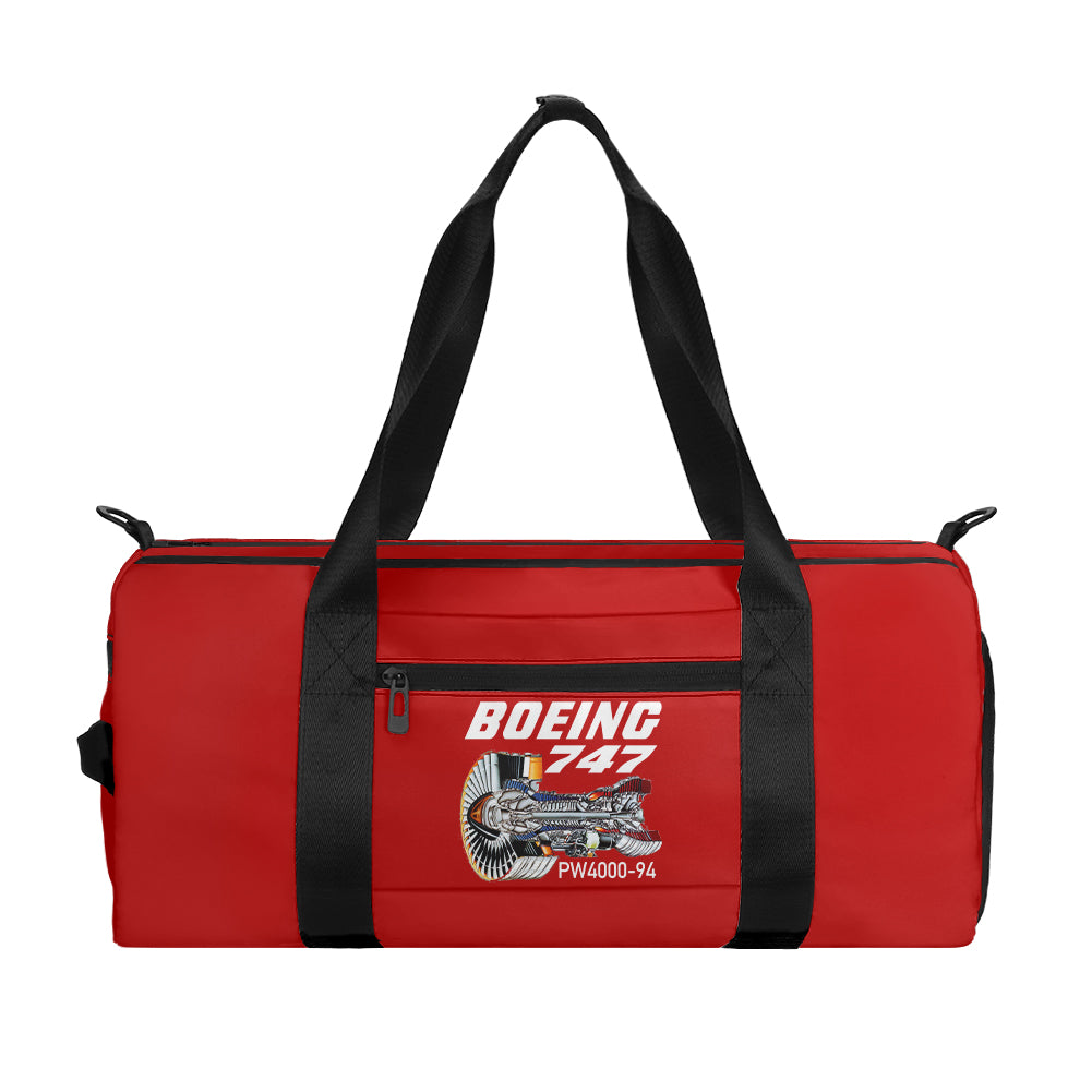 Boeing 747 & PW4000-94 Engine Designed Sports Bag