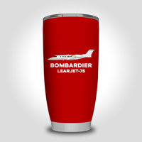 Thumbnail for The Bombardier Learjet 75 Designed Tumbler Travel Mugs