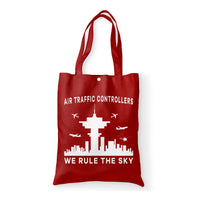 Thumbnail for Air Traffic Controllers - We Rule The Sky Designed Tote Bags