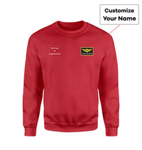 Thumbnail for Side Your Custom Logos & Name (Special Badge) Designed Sweatshirts