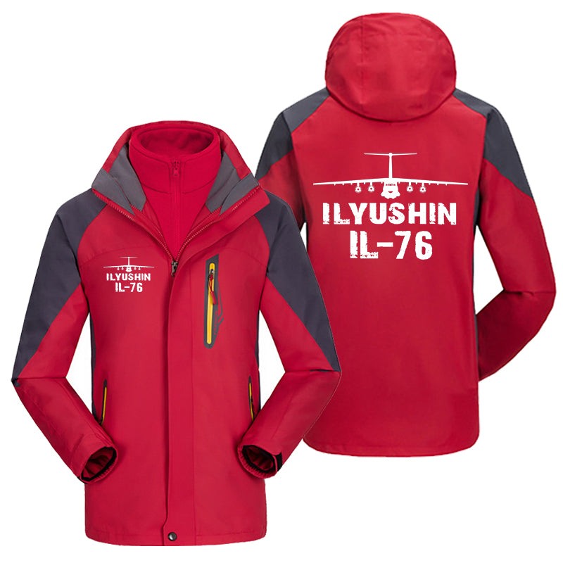 ILyushin IL-76 & Plane Designed Thick Skiing Jackets